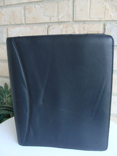 Monarch 7 Rings 1&#034; Black FRANKLIN COVEY Open Style Planner/Binder/Organizer VGUC