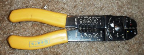 Sears Wire Stripper Made in USA Crimping Tool Strippers
