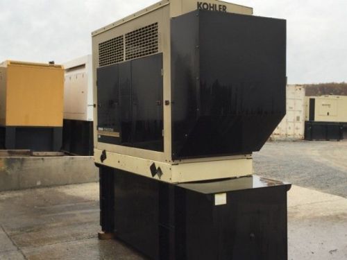 Kohler 60 kW, Single Phase, Sound Attenuated, Base Fuel Tank, Only 211 Hours ...