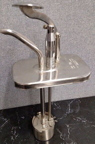 Cecilware Topping Syrup Pump Stainless Model 302KE