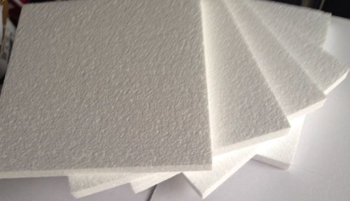 5 Styrofoam sheets 12&#034;x12&#034;x1) - FREE SHIPPING, Shipoed in Box, not envelope