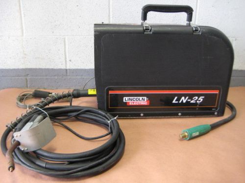 Lincoln electric ln-25 wire feeder suitcase model, hooks into your dc welder for sale