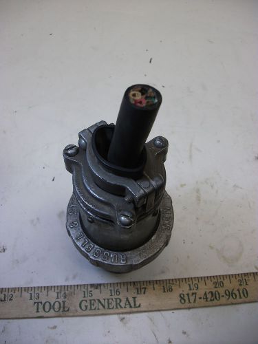 Russell Stoll Service Inlet Plug 60A 480V 3P4W (3328)