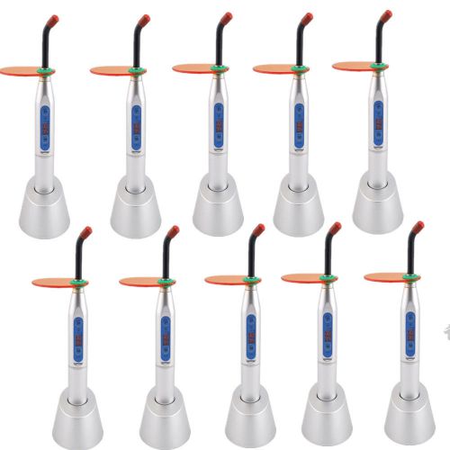 10x silver dental 5w wireless cordless led curing light lamp 1500mw denshine for sale