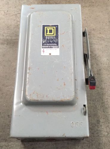 Square D 60 Amp 240 Volt Fusible Disconnect Switch H322N