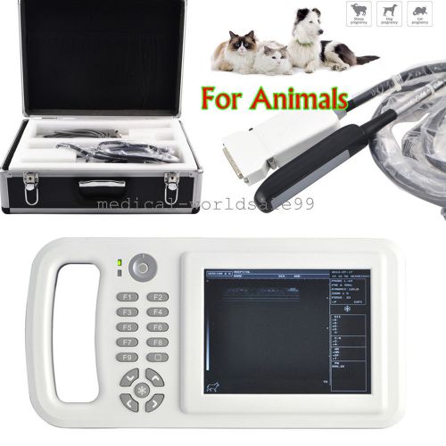 Portable Veterinary Ultrasound SCANNER Machine Rectal Transducer Probe Animals