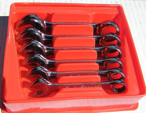 Snap-on #OXI706B  6pc Standard Stubby Wrench Set EXC