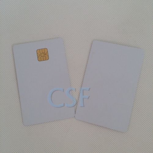 50x blank inkjet pvc plastic photo id card with 5528 chip 30 mil white ic card for sale