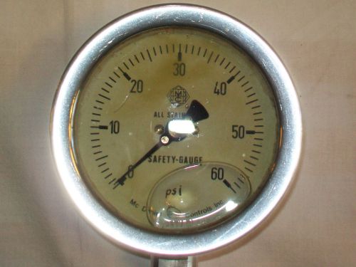 Industrial McDaniel Controls S/S OIL FILLED AIR  PRESSURE GAUGE 0-60 PSI #1