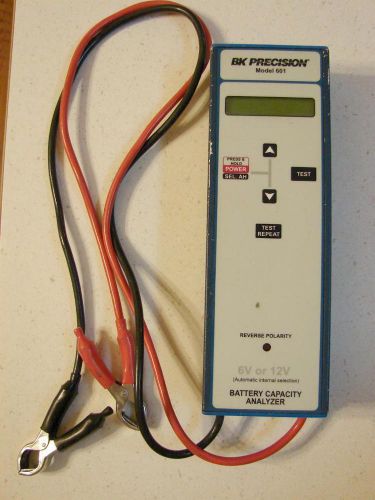BK Precision 601 Battery Capacity Analyzer - 6 &amp; 12 Volt - For Parts or Repair