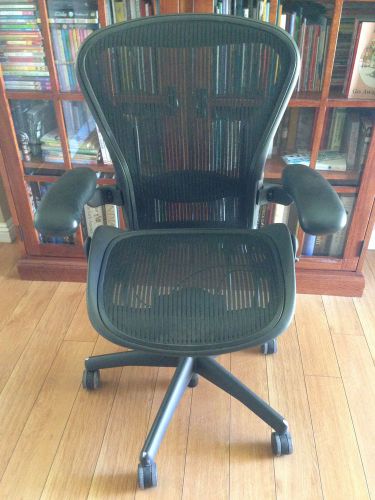 Aeron Chair by Herman Miller Black Size B with Lumbar