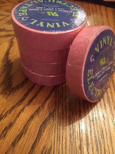 Pink vinyl electrical tape 66ft support breast cancer awareness month for sale