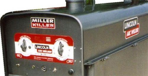 Lincoln Electric Arc Welders SA-200-163 Red/Black Name Plate M-10926