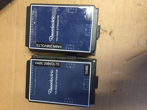 Lot of 2 RUSSELECTRIC VABN 208VOLTS &amp; VABE 208VOLTS VOLTAGE ATTENUATOR