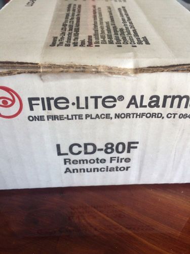 Fire Lite LCD-80F Remote Fire Annunciator Fire Alarm LCD80F