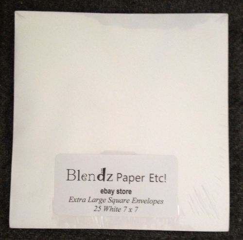 7 x 7 Square Invitation Envelopes -  Basic White (25 Qty.)