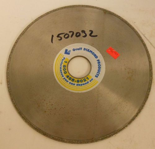 Graff diamond products 8&#034; x 3/32&#034; diamond electroplated blade nnb for sale