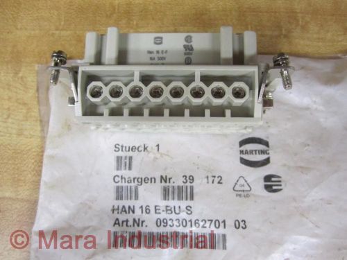 Harting HAN 16-E-BU-S Connector HAN16EBUS 15A / 600V