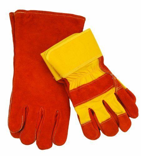Steiner 02502 Welding and Work Gloves  General Duty Brown Split Cowhide  Large (