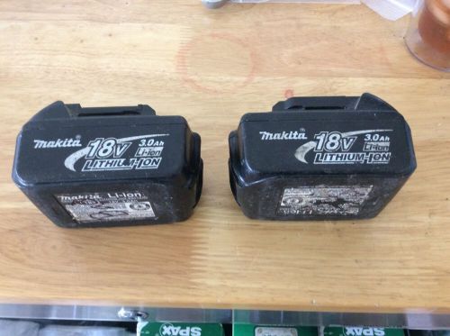 2 Makita 18v Bl1830 Batteries For Parts Or Repair