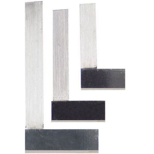 TTC Standard Machinists Steel Squares Set - Blade Length: 2-3/8&#039;&#039;, 3-1/8&#039;&#039;, 5&#039;&#039;