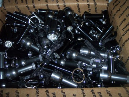 MED FLAT RATE BOX FULL OF LED FLASHLIGHT KEY CHAINS WHOLESALE DEAL NO BATTERYS
