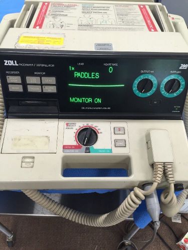 Zoll PD 1200 Monitor ECG Pacing and Cables  - working