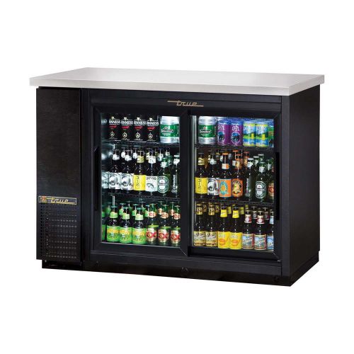 Back bar cooler two-section true refrigeration tbb-24-48g-sd-ld (each) for sale