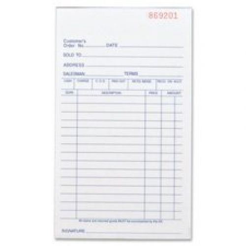 Business Source Carbonless All-Purpose Forms Book - Duplicate - 50 Sheets