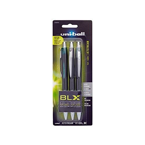 Uni-ball jetstream rt blx retractable ball point pens, bold point, assorted for sale