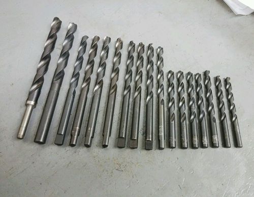 (17)MACHINIST DRILL BITS- MORSE, PTD, NACHI, UNION