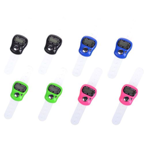 Cosmos 8 pcs case resettable 5 digit lcd electronic finger counter hand tally... for sale