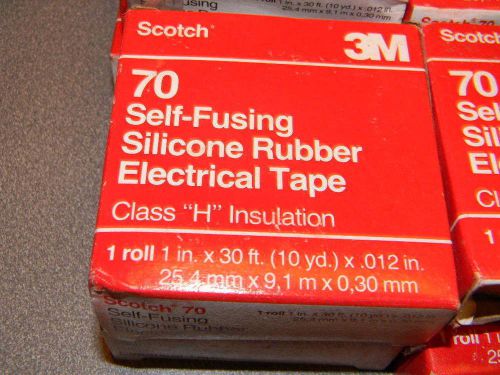 SCOTCH Self-Fusing Silicone Electrical Tape 70-1x30FT (Class &#034;H&#034; Insulation)