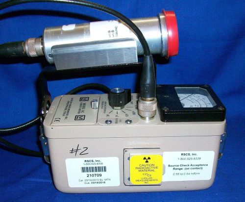 Ludlum 14C w/ 44-7 GM End Window &amp; Check Source Geiger Radiation Survey A/B/G