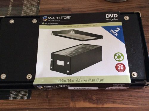 Snap N Store Dvd Storage Box  2 Boxes