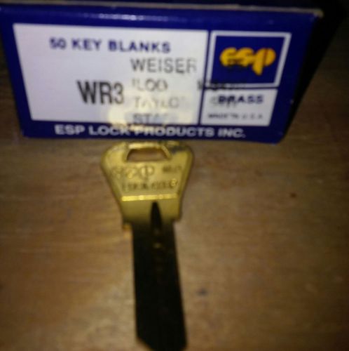 Esp weiser wr3 key blanks box of 50 new! for sale