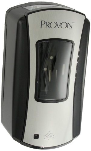 PROVON 1972-01 LTX-12 Brushed Dispenser, 1200mL Capacity, Chrome/Black