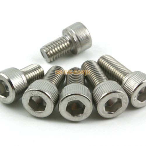 4 pcs m10*55mm 316 stainless steel allen bolt socket cap screw marine grade for sale