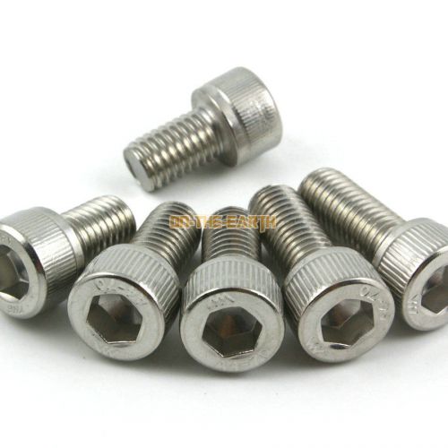 4 Pcs M10*55mm 316 Stainless Steel Allen Bolt Socket Cap Screw Marine Grade