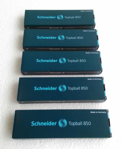 Schneider Topball 850 Rollerball Pen Refill 5 set  Blue - Total 50 Refills