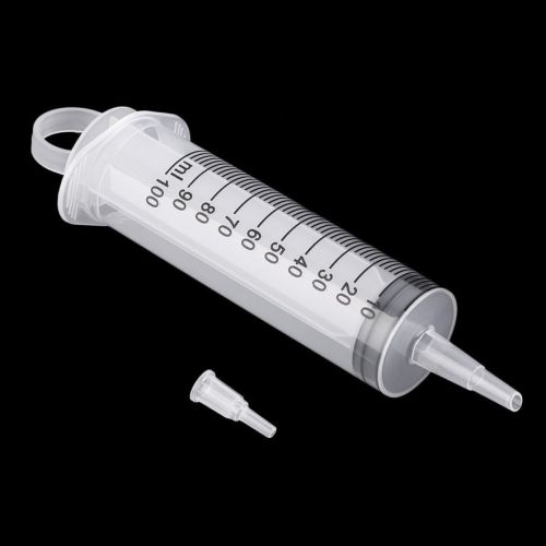 100ML Large Plastic Hydroponics Nutrient Sterile Disposable Measuring Syringe CR