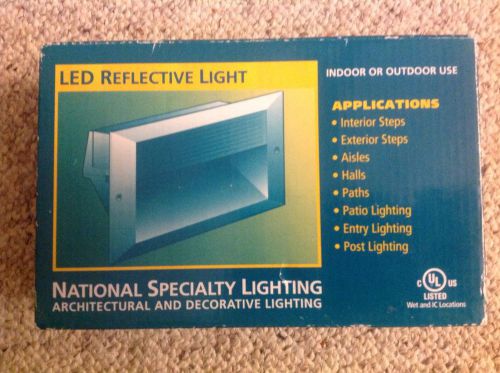 National Specialty LEDRL-WW-WH Reflective Step Light