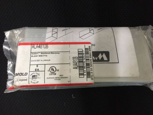 **NEW** WIREMOLD LEGRAND ALA4810B ALUMINUM BLANK END FITTINGS (5 IN PACK)