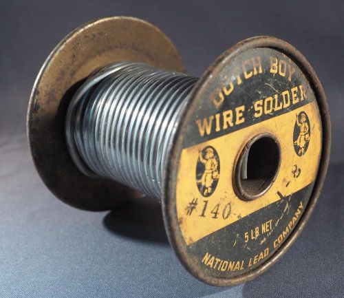 Vintage Dutch Boy Wire Solder Advertising Packaging Spool
