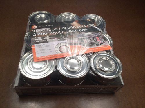 new 18 pc case 2-hour wick chafing fuel cans
