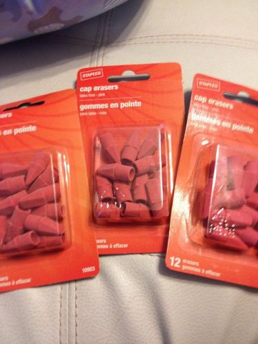 3 Packs Of Cap Erasers