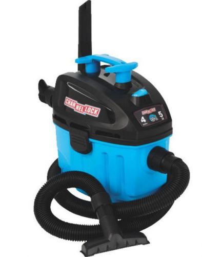 Channellock vac wet/dry industrial vacuum cleaner 4 gallon 5 horse power for sale