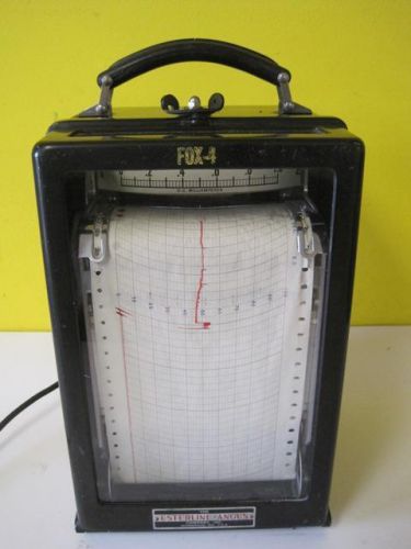 Vintage Esterline Angus Graphic Ammeter Recorder Graph Chart Drive 90 H Rare