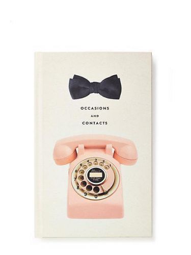 NEW - Kate Spade - Address Book - &#034;Occasions and Contacts&#034;