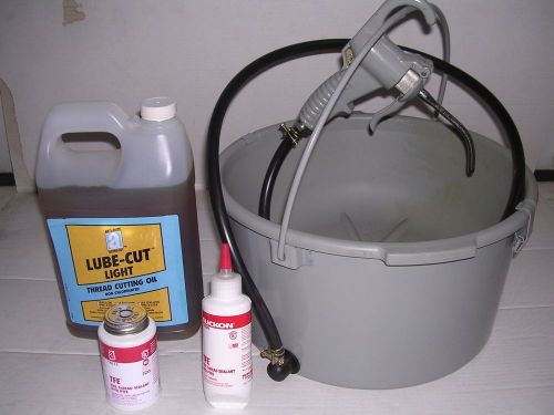 Bucket oiler light oil teflon paste for ridgid 300 700 141 161 pipe threader 811 for sale
